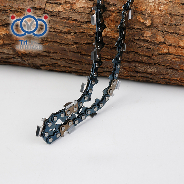 Farklı tipte motorlu testere yedek parçaları çelik zincirler